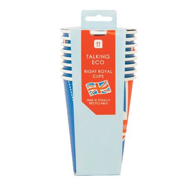 8 Talking Tables Right Royal Spectacle Union Jack Paper Cups image(5)