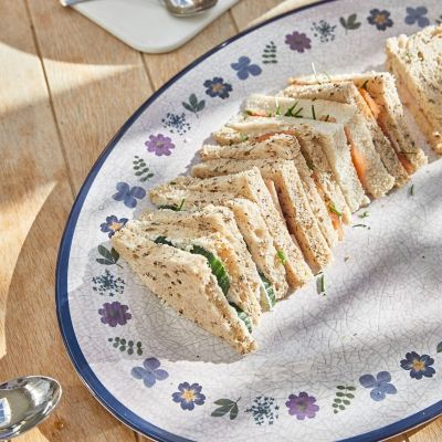 Lakeland Pressed Flowers Melamine Oval Platter image(2)