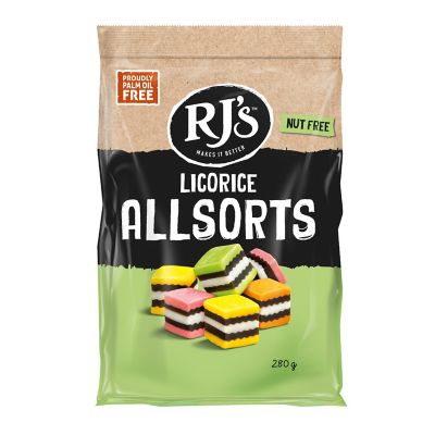 RJ’s Liquorice Allsorts 280g