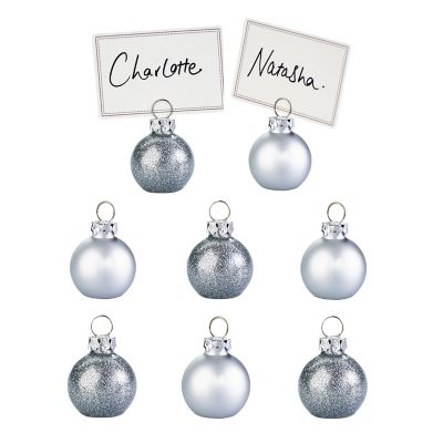 8 Talking Tables Silver Bauble Place Settings image(1)