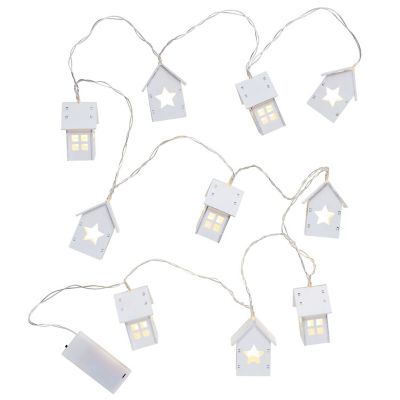 Lakeland Wooden House Light String – 180cm image(1)