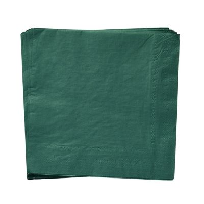 Pack of 30 Green Christmas Paper Napkins Lakeland
