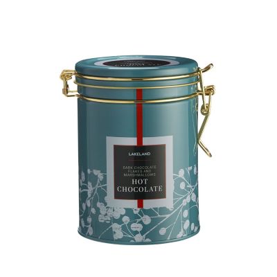 Lakeland Hot Chocolate Tin with Dark Chocolate Flakes and Marshmallows 250g image(2)