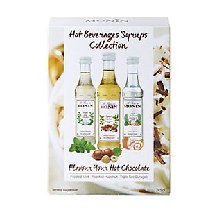 Monin Hot Chocolate Syrup Gift Set – 3 x 50ml