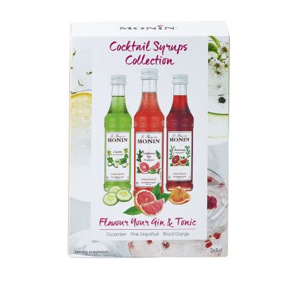 Monin Gin & Tonic Cocktail Syrup Gift Set – 3 x 50ml image(1)