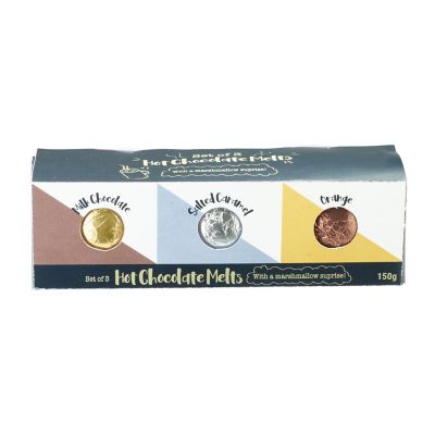Lakeland Hot Chocolate Melts Trio – Milk Chocolate, Salted Caramel and Orange – 150g image(4)