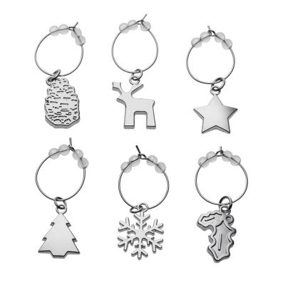 Alpine Forest 6 Wine Charms