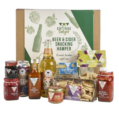 Cottage Delight Beer & Cider Snacking Hamper Lakeland