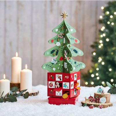 Lakeland Festive Joy Musical Christmas Tree Advent Calendar image(2)