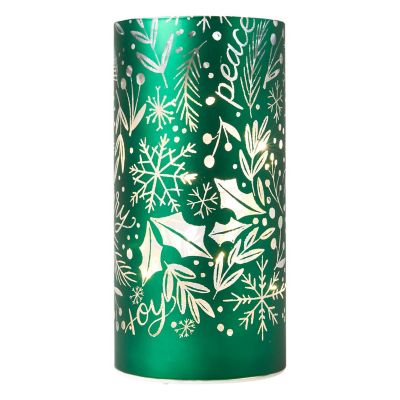 Lakeland Decorative Christmas LightUp Glass Tube Lakeland