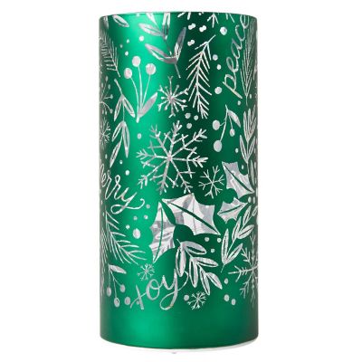 Lakeland Decorative Christmas Light-Up Glass Tube Green image(7)