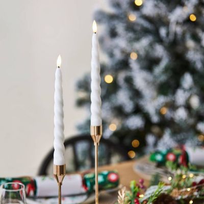 Electric LED spiral Candles x 2 – white image(2)
