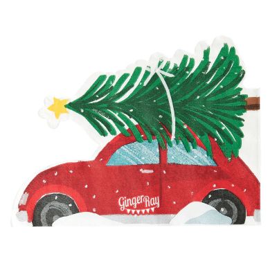 16 Ginger Ray Festive Car Napkins image(1)