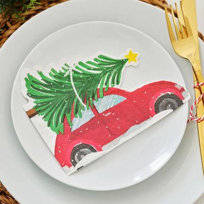 16 Ginger Ray Festive Car Napkins image(2)