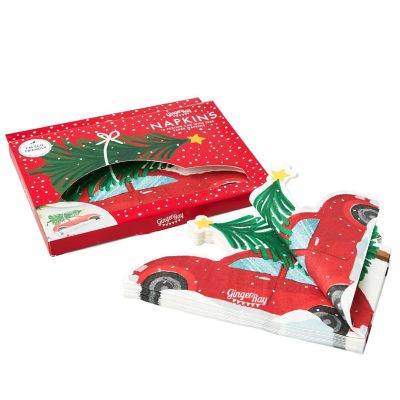 16 Ginger Ray Festive Car Napkins image(4)
