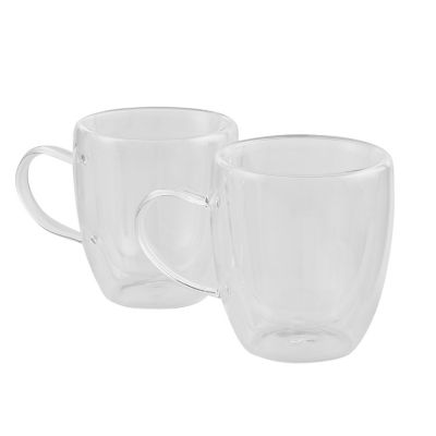 200ml Glass Mug Double Wall Coffee Cup