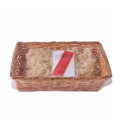 Christmas Hamper Basket With Bow And Wrap image(2)