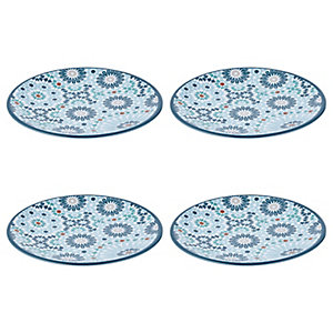 Lakeland Mosaic Melamine Dinner Plate - Set of 4