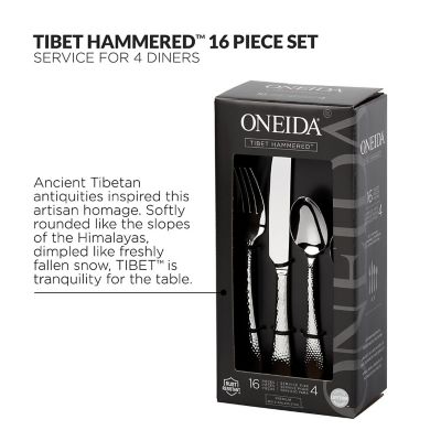Oneida Tibet Hammered 16-Piece Cutlery Set   image(3)
