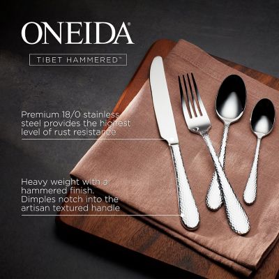 Oneida Tibet Hammered 16-Piece Cutlery Set   image(4)