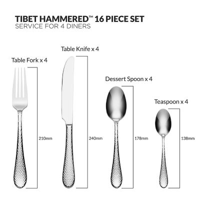 Oneida Tibet Hammered 16-Piece Cutlery Set   image(7)
