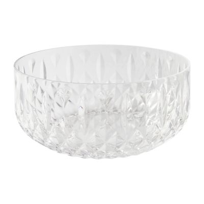 Crystal-Look Acrylic Large Serving Bowl 