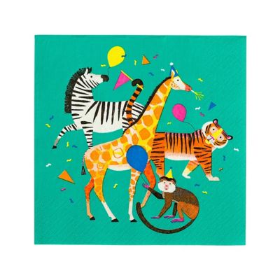 Talking Tables Party Animals Napkins Pack of 20 image(1)