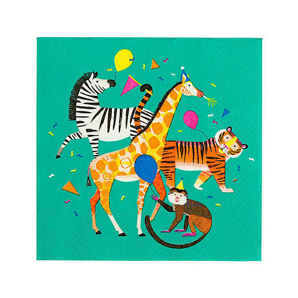 Talking Tables Party Animals Napkins Pack of 20 image(1)