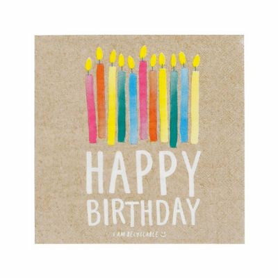 Talking Tables Happy Birthday Napkins Pack of 20 image(1)