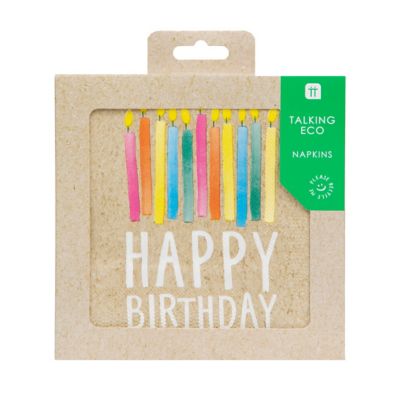 Talking Tables Happy Birthday Napkins Pack of 20 image(2)