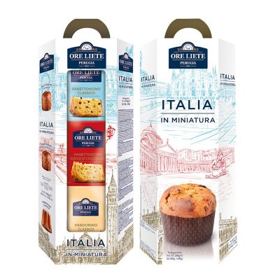 Ore Liete Trio of Mini Panettone and Pandoro 280g