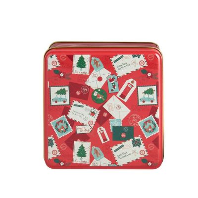 Home for Christmas Square Biscuit Tin image(1)