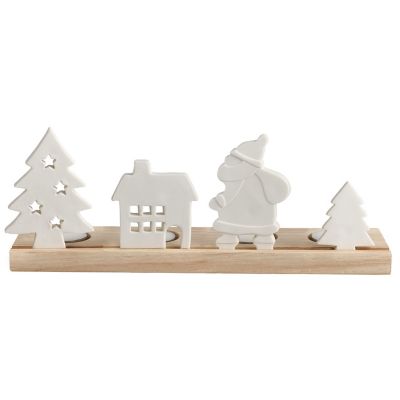 Wood and Ceramic Tealight Holder image(3)