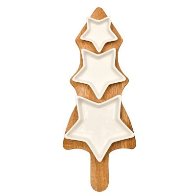 Lakeland Christmas Tree Serving Platter with Star Bowls image(3)