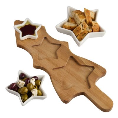 Lakeland Christmas Tree Serving Platter with Star Bowls image(4)