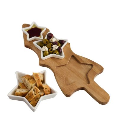 Lakeland Christmas Tree Serving Platter with Star Bowls image(5)