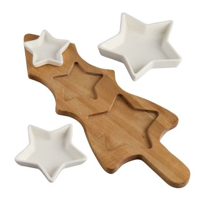 Lakeland Christmas Tree Serving Platter with Star Bowls image(6)