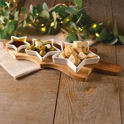 Lakeland Christmas Tree Serving Platter with Star Bowls image(8)