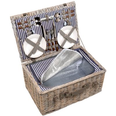 4 Person Wicker Picnic Basket image(1)