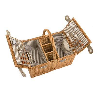 4 Person Loop Handle Picnic Basket image(4)