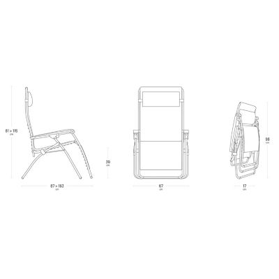 Lafuma Zero Gravity Reclining Chair Ocean image(7)