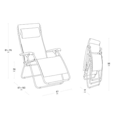 Lafuma Zero Gravity Reclining Chair Siegle image(6)