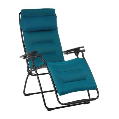 Lafuma Futura Padded Reclining Chair Coral Blue image(1)