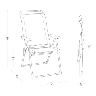 Lafuma Padded Camping Chair Acier image(5)