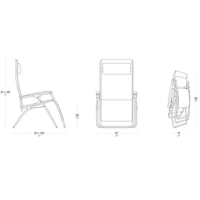 Lafuma Zero Gravity Reclining Chair Moss image(7)