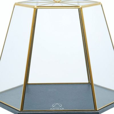 Artesa Glass Cloche with Slate Serving Base image(3)