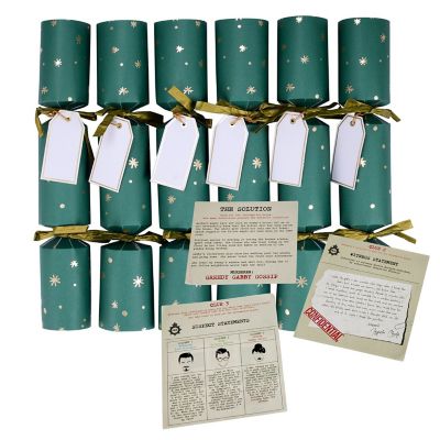 6 Lakeland Murder Mystery Whodunnit Christmas Crackers