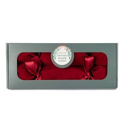 2 Lakeland Red Velvet Fabric Reusable Crackers                                  image(7)