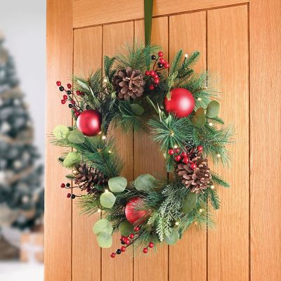 Lakeland Light-Up Bauble Wreath image(2)