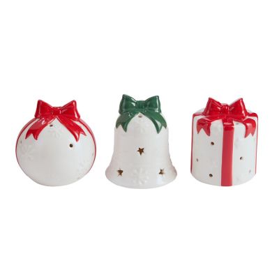 Lakeland LED Ceramic Christmas Decorations – Set of 3